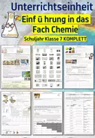 Vorschau - Unterrichtsreihen - Materialpaket komplettes Schuljahr Klasse 7 - Deckblatt