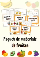 Vista previa - Unidades / Secuencias / Situaciones de Aprendizaje - Pack de materials de fruites en català - Portada