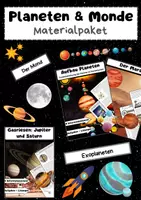Vorschau - Arbeitsblätter - Planeten & Monde Materialpaket - Deckblatt