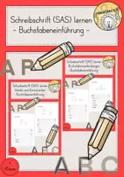 Vorschau - Arbeitsblätter - Schreibschrift (SAS) lernen, Buchstaben und -verbindungen schreiben - Deckblatt