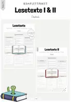 Vorschau - Arbeitsblätter - Komplettpaket: 42 Lesetexte aus dem Interessenbereich der SuS (3x20 Min. Lesen) - Deckblatt