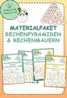 Vorschau - Arbeitsblätter - Materialpaket Ostern Rechenmauern/ Rechenpyramiden - Deckblatt