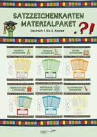 Vorschau - Spiele - Materialpaket Satzzeichenkarten Satzschlusszeichen (Deutsch Klasse 1 - 3) - Deckblatt