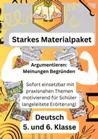 Vorschau - Arbeitsblätter - Argumentieren Klasse 5/6 (Erörterung) - Deckblatt