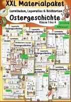 Vorschau - Unterrichtsreihen - XXL Materialpaket Ostergeschichte Ethik Klasse 1-4 Ostern - Deckblatt