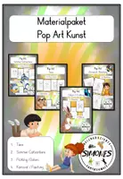 Vorschau - Mal- und Bastelvorlagen - Pop Art Kunst Materialpaket - Deckblatt