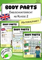 Vorschau - Spiele - Body Parts – Materialpaket für den Englischunterricht - Deckblatt