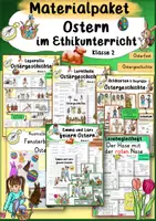 Vorschau - Unterrichtsreihen - Ostern im Ethikunterricht der Grundschule Kasse 2 Ethik DaZ - Deckblatt