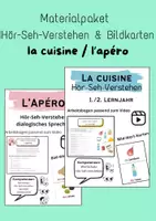 Vorschau - Arbeitsblätter - Materialpaket - Hör-Seh-Verstehen - Cuisine/Manger/Apéro - Deckblatt