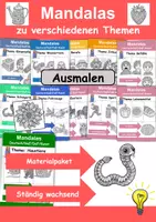 Vorschau - Arbeitsblätter - XXL Materialpaket Mandalas (Ständig wachsend!) - Deckblatt