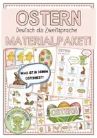 Vorschau - Arbeitsblätter - OSTERN (wachsendes) Materialpaket (Deutsch / DaZ) - Deckblatt