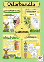 Vorschau - Stationenlernen - Osterbundle - Deckblatt