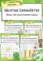 Vorschau - Spiele - Wichtige Lernwörter – Spieleset für Legastheniestunden - Deckblatt