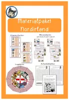 Vorschau - Stationenlernen - Materialpaket Nordirland Northern Ireland, United Kingdom - Deckblatt