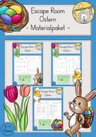 Vorschau - Arbeitsblätter - Ostern - Escape Room - Mathematik - Deckblatt
