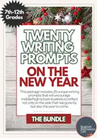 Vorschau - Arbeitsblätter - New Year's Writing Prompts- Bell Ringers- Vol.1 and 2 - Deckblatt