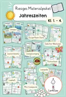 Vorschau - Unterrichtsreihen - Jahreszeiten: Riesiges Materialpaket - Deckblatt