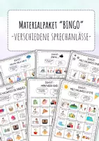 Vorschau - Spiele - Materialpaket BINGO - Verschiedene Sprechanlässe - Deckblatt