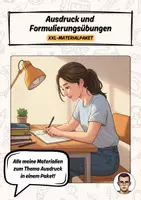 Vorschau - Arbeitsblätter - Materialpaket Ausdruck und Formulierungsübungen - Deckblatt