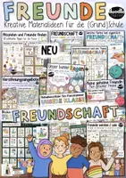 Vorschau - Arbeitsblätter - FREUNDSCHAFT 👫 – Materialpaket für die Grundschule / Freunde - Deckblatt