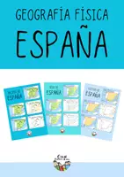 Vista previa - Hojas de trabajo - ESPAÑA Geografía física - Portada