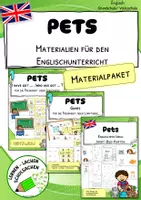 Vorschau - Arbeitsblätter - Pets – Materialpaket für den Englischunterricht - Deckblatt