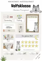 Vorschau - Arbeitsblätter - Wachsendes Materialpaket: Wolfsklasse (Kl.1-4) - Deckblatt