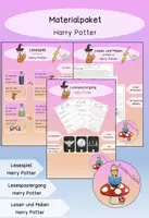 Vorschau - Arbeitsblätter - Materialpaket: Lesen mit Harry Potter - Deckblatt