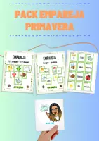 Vista previa - Juegos / Gamificación - Pack Empareja primavera (+40 tarjetas) - Portada