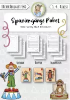 Vorschau - Arbeitsblätter - Materialpaket Spaziergänge (DE, FR & RE) (6fach differenziert) - Deckblatt
