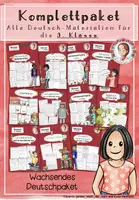 Vorschau - Mal- und Bastelvorlagen - Komplettpaket Deutsch 3. Klasse - Deckblatt
