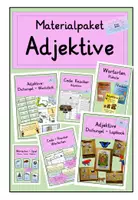 Vorschau - Unterrichtsreihen - Adjektive Materialpaket - Deckblatt