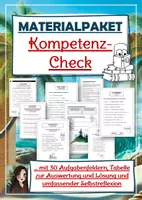 Vorschau - Stundenentwürfe - Materialpaket "Kompetenz-Check Deutsch - inkl. Rechtschreibung" und Selbstreflexion - Deckblatt