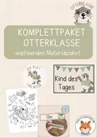 Vorschau - Mal- und Bastelvorlagen - Wachsendes Komplettpaket Otterklasse - Deckblatt