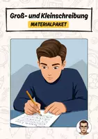 Vorschau - Arbeitsblätter - Materialpaket Groß- und Kleinschreibung - Deckblatt