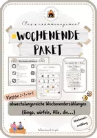 Vorschau - Arbeitsblätter - Materialpaket 3x Wochenenderzählung - Deckblatt