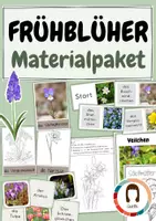 Vorschau - Arbeitsblätter - Frühblüher: riesiges Materialpaket | Spiele, Basteln, Lernen, Tafelmaterial - Deckblatt