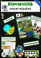 Vorschau - Arbeitsblätter - Klimapolitik Materialpaket: EU, Technologien und Gesetze - Deckblatt