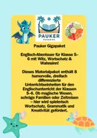 Vorschau - Arbeitsblätter - Pauker Gigapaket – Englisch-Abenteuer für Klasse 5–6 mit Witz, Wortschatz & Wahnsinn! - Deckblatt