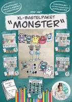 Vorschau - Arbeitsblätter - Bastelpaket "Monster" / monstermäßiger Bastelspass - Deckblatt