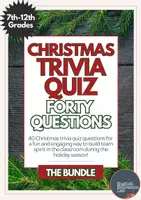 Vorschau - Arbeitsblätter - Christmas Trivia Quiz Bundle- Rounds 1 & 2 - Deckblatt