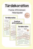 Vorschau - Poster - Türdekorationen (positive Affirmationen, Growth Mindset) - Deckblatt