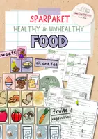 Vorschau - Arbeitsblätter - Food | healthy and unhealthy | food pyramide - Deckblatt