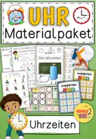 Vorschau - Arbeitsblätter - UHR und UHRZEIT / Materialpaket - Deckblatt
