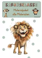 Vorschau - Stationenlernen - Safariklasse Materialpaket - Deckblatt