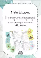 Vorschau - Arbeitsblätter - Materialpaket Lesespaziergang - wachsendes Paket - Deckblatt