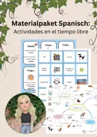 Vorschau - Arbeitsblätter - Materialpaket Spanisch: Actividades en el tiempo libre - Deckblatt
