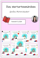 Vorschau - Stundenentwürfe - Das Wortartenmärchen: Großes Materialpaket - Deckblatt