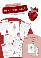Vorschau - Arbeitsblätter - Materialpaket Herz-Kreislauf-System - Deckblatt