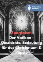 Vorschau - Unterrichtsreihen - Sparpaket: Vatikan verstehen – Präsentation & Unterrichtsreihe - Deckblatt